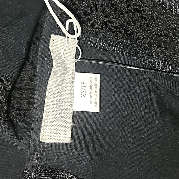 OUTERKNOWN Hawaiian South Shore Black Mini Dress % 100 Organic Cotton Size XS/TP - Picture 14 of 16